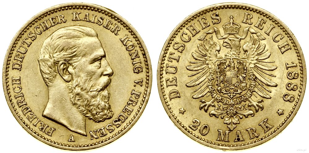 Niemcy, 20 marek, 1888 A