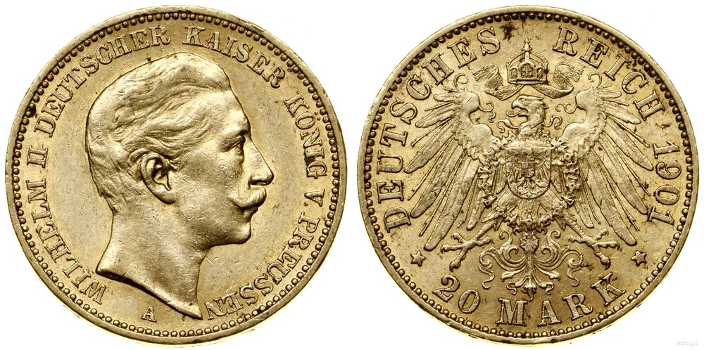 Niemcy, 20 marek, 1901 A