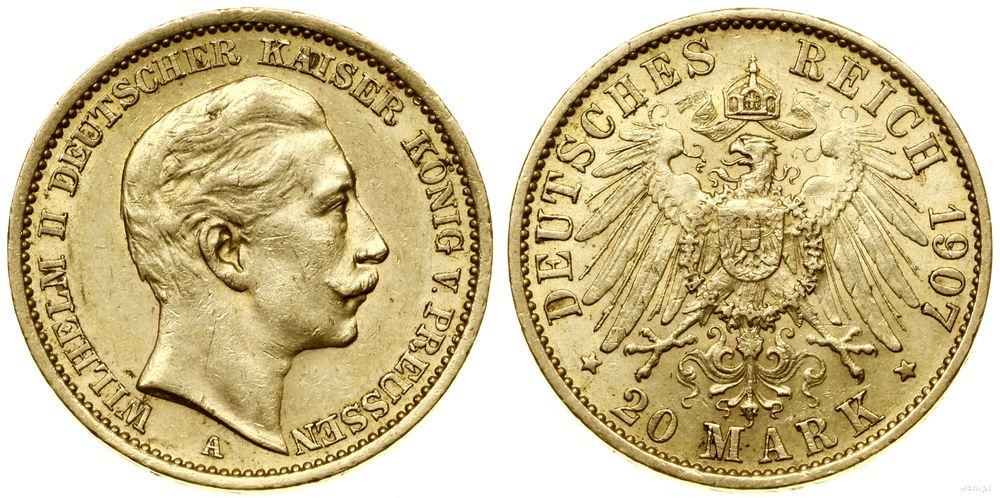 Niemcy, 20 marek, 1907 A