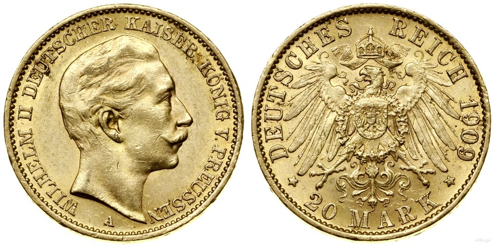 Niemcy, 20 marek, 1909 A