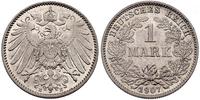 1 marka 1907/E, piękna moneta