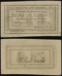 4 złote polskie 4.09.1794, seria 1-F, Lucow 43f 