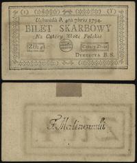 4 złote polskie 4.09.1794, seria 1-Y, podlepka i