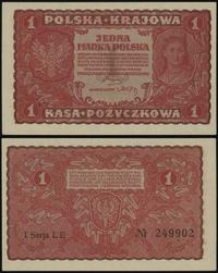1 marka polska 23.08.1919, seria I-LE 249902, Lu