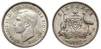 6 pensów 1942, srebro "925" 2.76 g, wyśmienite, 