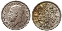 6 pensów 1929, pięknie zachowana moneta z ładną 