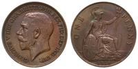 1 pens (penny) 1918, brąz 9.45 g, piękna patyna,