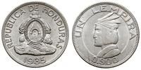 1 lempira 1935, srebro "900" 12.51 g, pięknie za