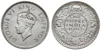 1 rupia 1940, Bombaj, srebro '500' 11.67 g, KM 5
