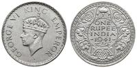 1 rupia 1941, Bombaj, srebro '500' 11.73 g, KM 5