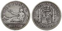 2 pesety 1870 (74), Madryt, srebro '835' 9.69 g,