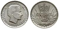 50 centesimos 1943, srebro '720', 6.90 g, piękne