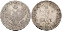 1 1/2 rubla = 10 złotych 1835/'NG', Petersburg