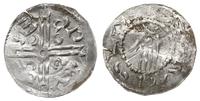denar 1028-1034, Ołomuniec, Aw: Dłoń opatrzności