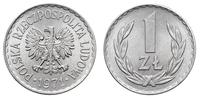 1 złoty 1971, Warszawa, aluminium, bardzo ładnie