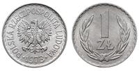 1 złoty 1973, Warszawa, aluminium, piękne, Parch