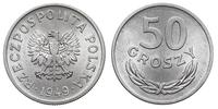 50 groszy 1949, Warszawa, aluminium, wyśmienite,