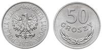 50 groszy 1970, Warszawa, aluminium, wyśmienite,