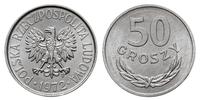 50 groszy 1972, Warszawa, aluminium, wyśmienite,