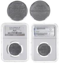 3 kopiejki 1916/A, Berlin, moneta w pudełku NGC 