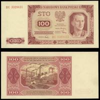 100 złotych  1.07.1948, seria HC, Miłczak 139.d