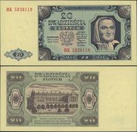 20 złotych 1.07.1948, seria HK, numeracja 583811