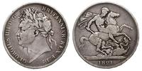 1 korona 1821, Londyn, srebro 27.49g "925", Spin