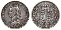 1/2 korony 1887, Londyn, srebro 13.91g "925", Sp