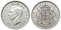 1 korona 1937, Londyn, srebro 28.20g "500", Spin