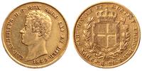 20 lirów 1849/P, znak menniczy; głowa orła, złot