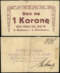 bon na 1 koronę (1919), numeracja 731, na stroni