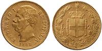 20 lirów 1882/R, złoto 6.45 g