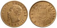 20 lirów 1873/M, złoto  6.43 g