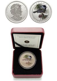 25 centów 2011, Black-Capped Chickadee, moneta w