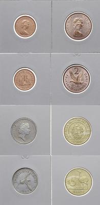 zestaw monet z Ameryki Południowej 1980-2011, 1 