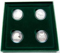 50 centów 2000, komplet srebrnych monet przedsta