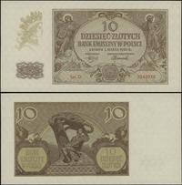 10 złotych 1.03.1940, seria D, numeracja 3848936
