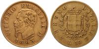 10 lirów 1863, złoto 3.19 g