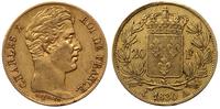 20 franków 1830/A, Paryż, złoto 6.43 g