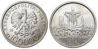 100 000 złotych  1990, Warszawa, Solidarność, rz