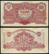 100 złotych 1944, OBOWIĄZKOWYM, WZÓR, AC 068075,