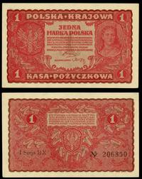 1 marka polska 23.08.1919, seria I-EX 206850, Lu