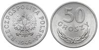50 groszy 1949, Warszawa, aluminium, wyśmienite,