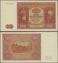 100 złotych 15.05.1946, seria B 4132071, po bard