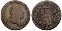 trojak z miedzi krajowej 1786, rzadki typ monety