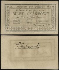 4 złote polskie 4.09.1794, seria 2-F, Lucow 44f 