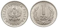 1 złoty 1949, Kremnica, miedzionikiel, piękne, P