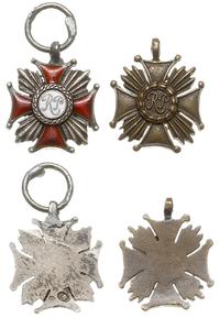 miniaturki Srebrnego i Brązowego Krzyża Zasługi,