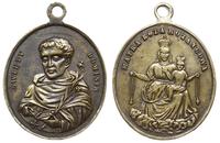 Medalik XIX w. z uszkiem sygnowany F (Franciszek
