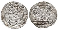 denar 1157-1166, Aw: Popiersie księcia z mieczem